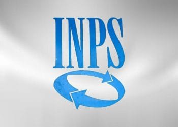 L'immagine mostra il logo dell'INPS, caratterizzato in alto dalle grandi lettere blu "INPS", con sotto un disegno circolare di due frecce blu che puntano in senso orario, il tutto su sfondo bianco.