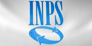 L'immagine mostra il logo dell'INPS, caratterizzato in alto dalle grandi lettere blu "INPS", con sotto un disegno circolare di due frecce blu che puntano in senso orario, il tutto su sfondo bianco.