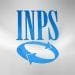 L'immagine mostra il logo dell'INPS, caratterizzato in alto dalle grandi lettere blu "INPS", con sotto un disegno circolare di due frecce blu che puntano in senso orario, il tutto su sfondo bianco.