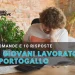 L'immagine è sovrapposta al testo IRS giovani lavoratori in Portogallo, "Leggo Algarve" e "10 domande e 10 risposte". Un giovane è seduto a una scrivania con documenti, un computer portatile e una pianta sullo sfondo.