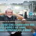 Un testo in italiano spiega come le cose cambiano nel corpo dopo i 65 anni e come affrontarle e sullo sfondo un uomo anziano con barba e capelli grigi si allena su un tappetino in palestra, sorridente, con le mani dietro la testa. Si vedono anche gli attrezzi da palestra.