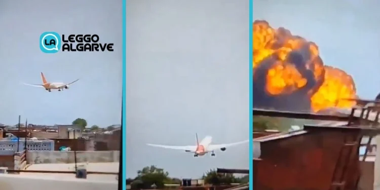 La sequenza dell'incidente dell'aereo dell'Air India con a bordo 7 portoghesi.