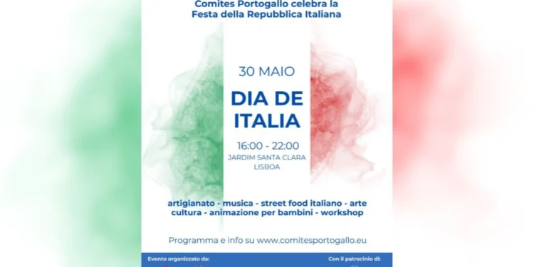 Grafica del manifesto di presentazione del Dia de Italia 2026.